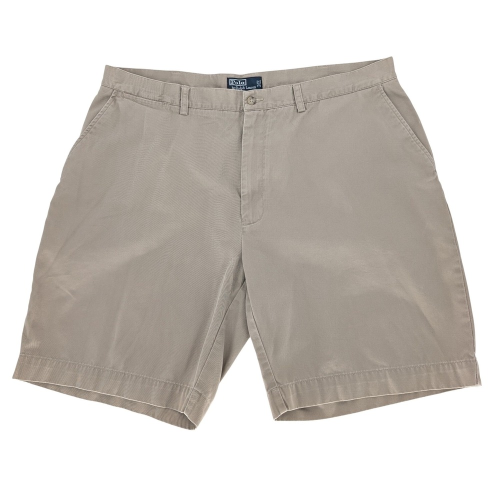 Polo Ralph Lauren Prospect Short Mens‎ 42 Khaki Tan Classic Chino Cotton Twill
